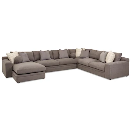 4 Pc Sectional Sofa w/ LAF Chaise